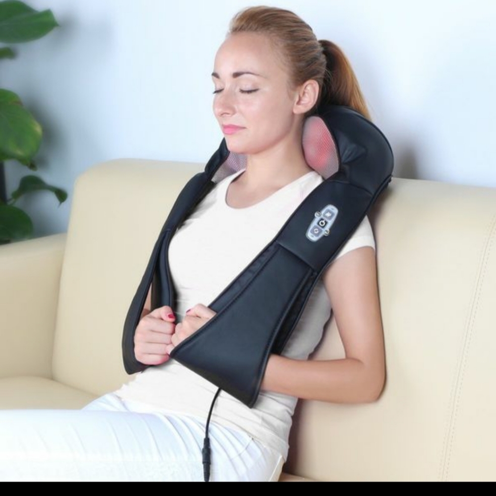 Body massage heat vibrating wrap